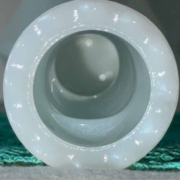 Vintage Milk Glass White Geometric Vases - Set‎ of 2 8.5 inches tall - Picture 6 of 9